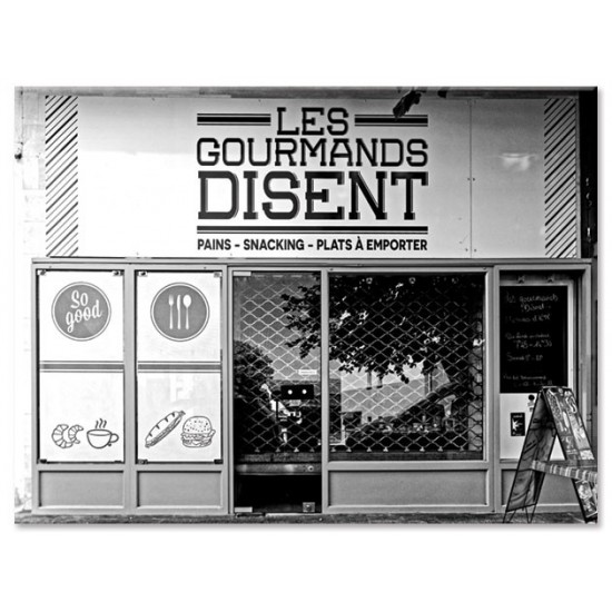 Gourmands Disent, תמונת קנבס נוף עירוני