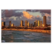 תל אביב בשקיעה