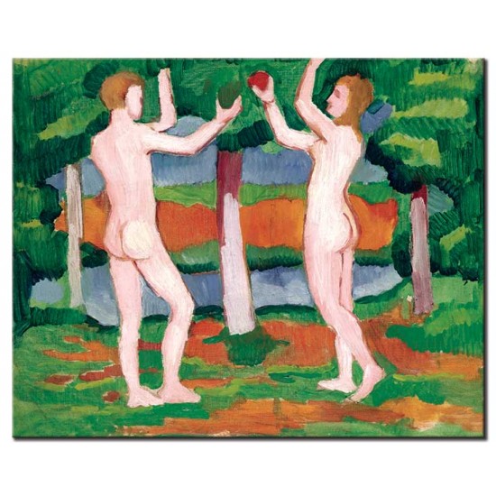אדם וחוה - August Macke