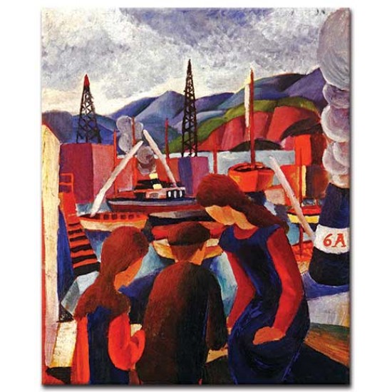 ילדים בנמל - August Macke