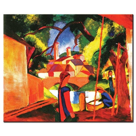 ילדים בבאר - August Macke