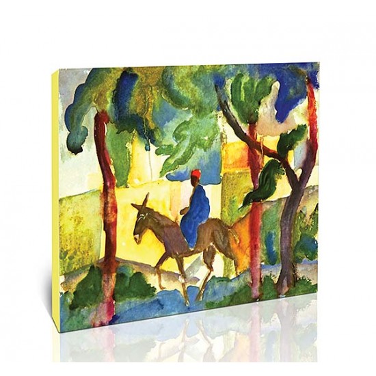 רוכב וחמורו - August Macke