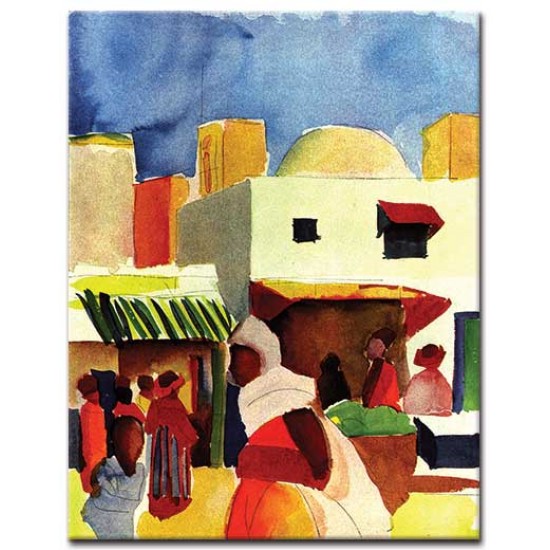 שוק באלגיר - August Macke