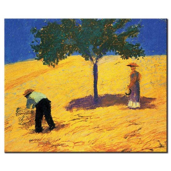 עץ בשדה התבואה - August Macke