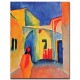 מבט אל תוך הסמטה - August Macke