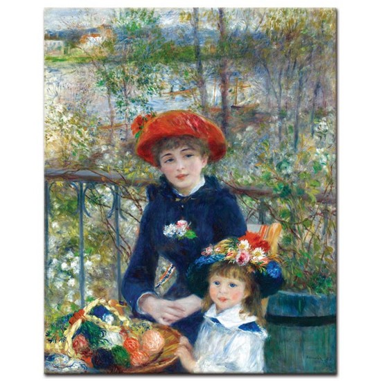 שתי אחיות (על המרפסת) - August Renoir