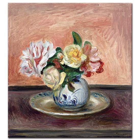 אגרטל עם פרחים - August Renoir
