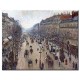שדרת מונמרטר, בוקר מעונן - Camille Pissarro
