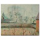 בתים וחומה, ערפל, ארגני - Camille Pissarro
