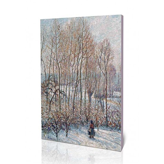 שמש בוקר על השלג - Camille Pissarro