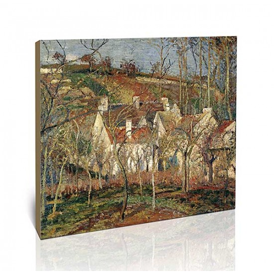 גגות אדומים בפינת הכפר - Camille Pissarro