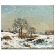 נוף מושלג בדרום נורווד - Camille Pissarro