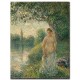 אישה רוחצת בנהר - Camille Pissarro