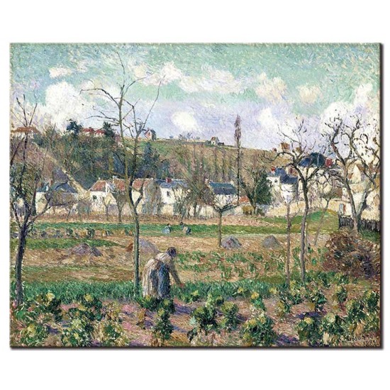 הגן במובויסון, פונטואז - Camille Pissarro
