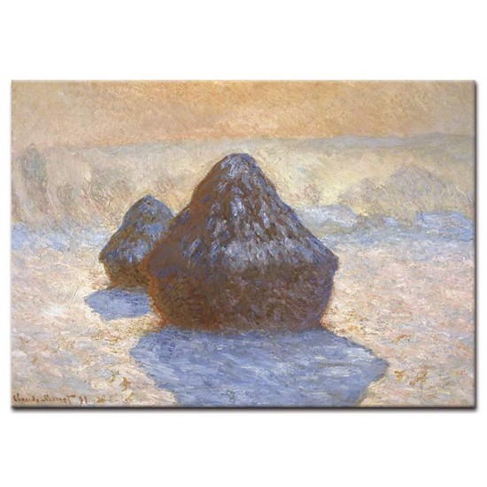 ערימות שחת, אפקט שלג - Claude Monet