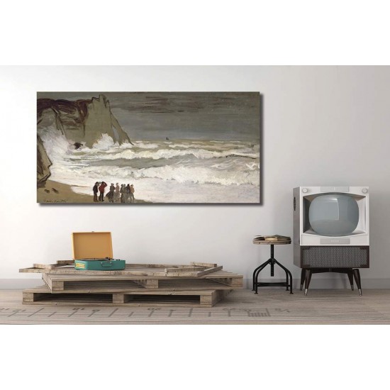 ים סוער, אטרטה - Claude Monet