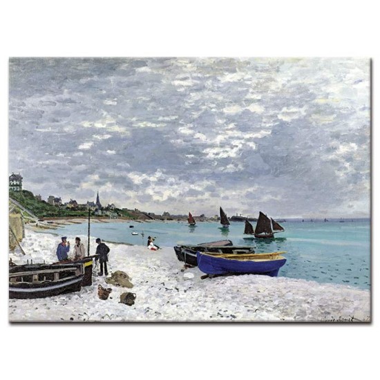 החוף בסיינט אדרס - Claude Monet