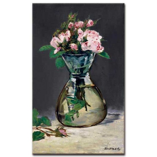 ורדים ואזוב באגרטל - Edouard Manet