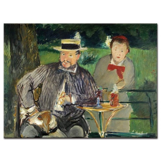 דיוקן של ארנסט הושה ומרתה הבת - Edouard Manet