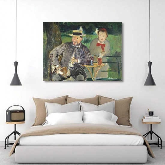 דיוקן של ארנסט הושה ומרתה הבת - Edouard Manet