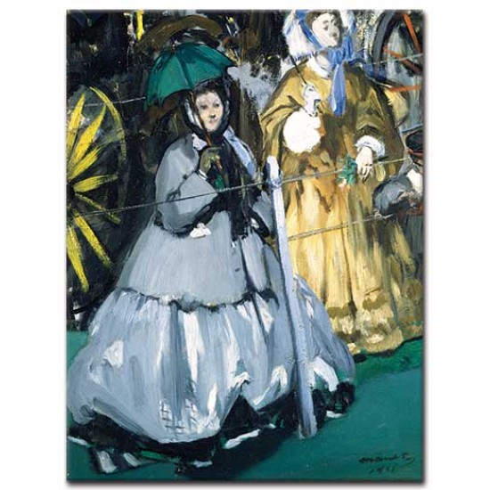 נשים במסלול המירוצים - Edouard Manet