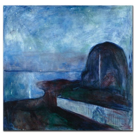 לילה זרוע כוכבים - Edvard Munch