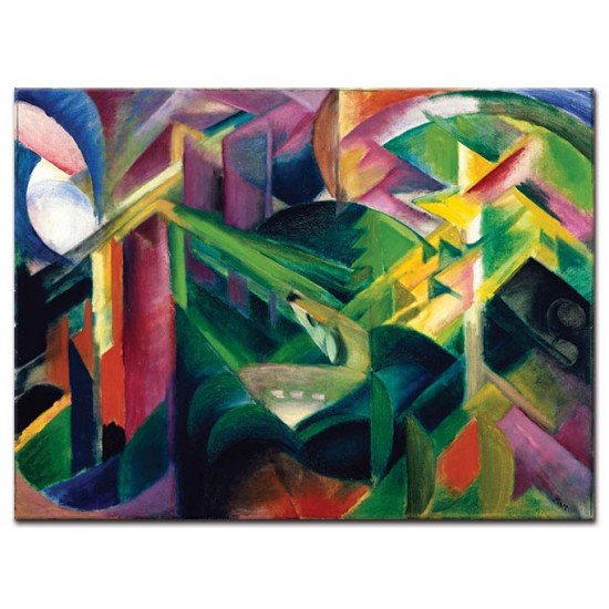 צבי בגינת המנזר - Franz Marc