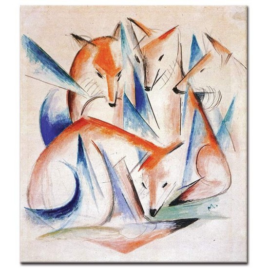 ארבעה שועלים - Franz Marc