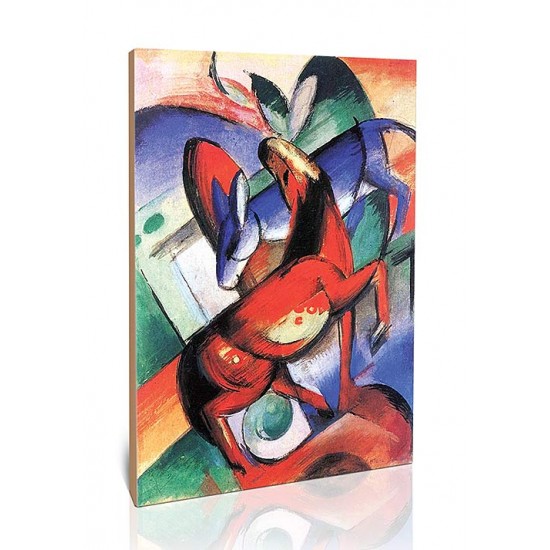 סוס וחמור - Franz Marc