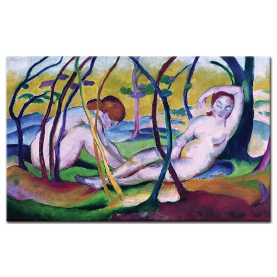 נשים ערומות מתחת לעצים - Franz Marc