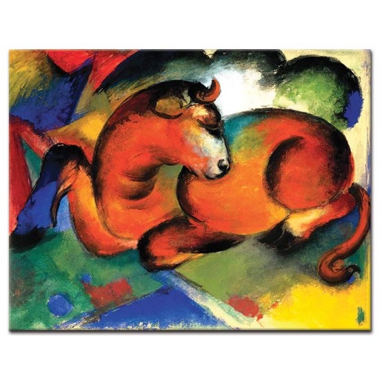 שור אדום - Franz Marc