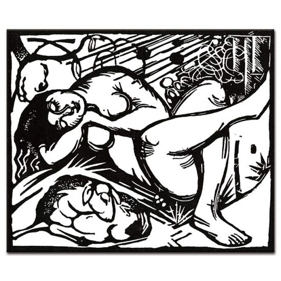 רועת כבשים ישנה - Franz Marc