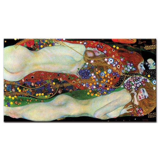 נחשי מים II - Gustav Klimt