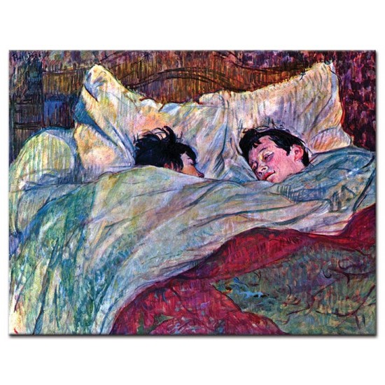 במיטה - Henri de Toulouse-Lautrec