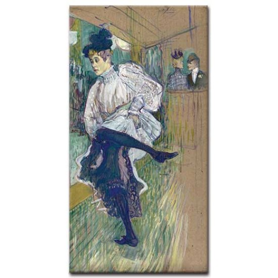 גיין אבריל רוקדת - Henri de Toulouse-Lautrec