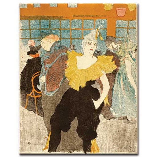 הליצנית צאו קאו במולין רוז - Henri de Toulouse-Lautrec