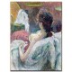 דוגמנית נשענת לאחור - Henri de Toulouse-Lautrec