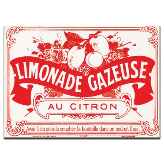 Limonade Gazeuse, lables