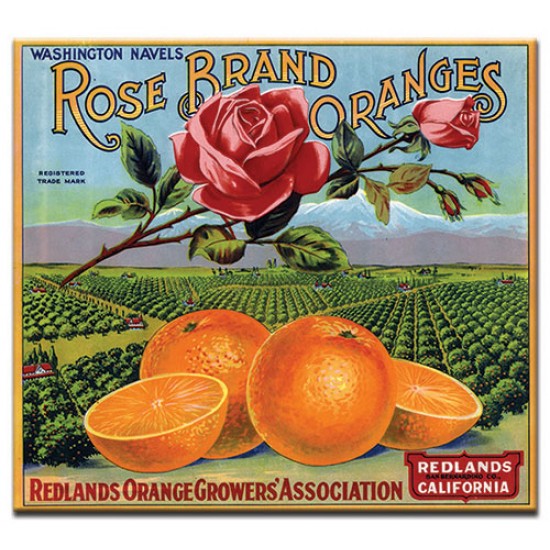 Rose Brand Oranges, lables