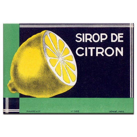 Sirop de Citron, lables