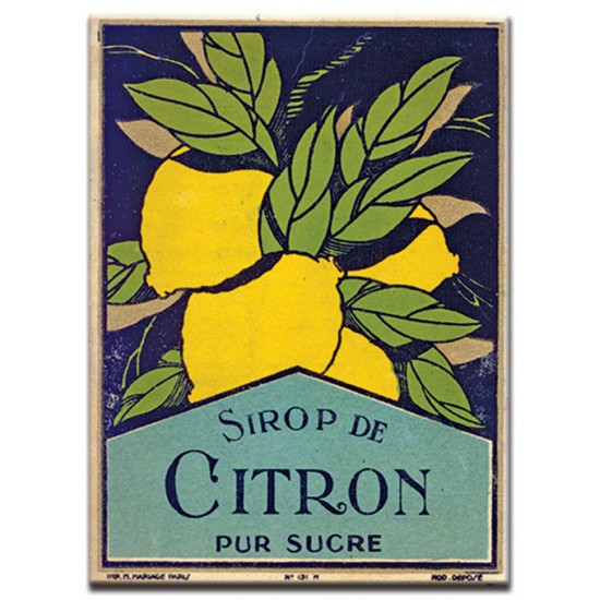 Sirop de Citron, lables