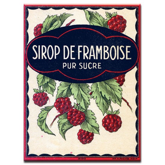 Sirop de Framboise, lables