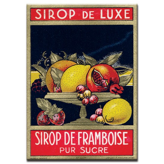 Sirop de Framboise, lables