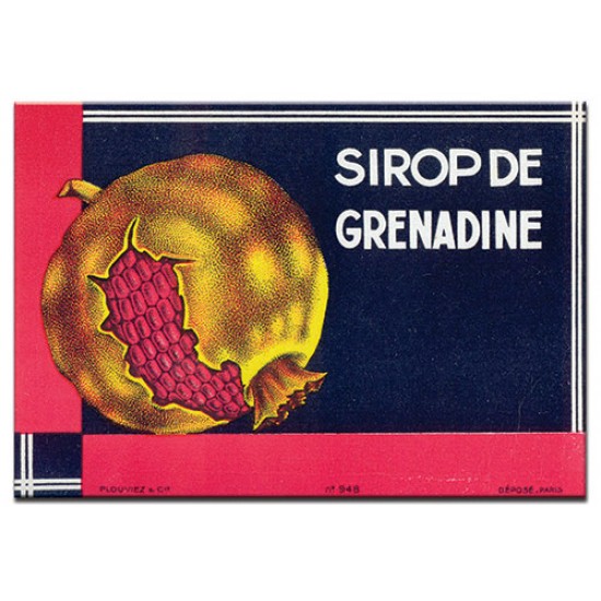 Sirop de Grenadine, lables