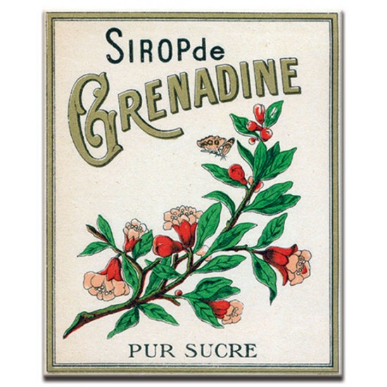 Sirop de Grenadine, lables