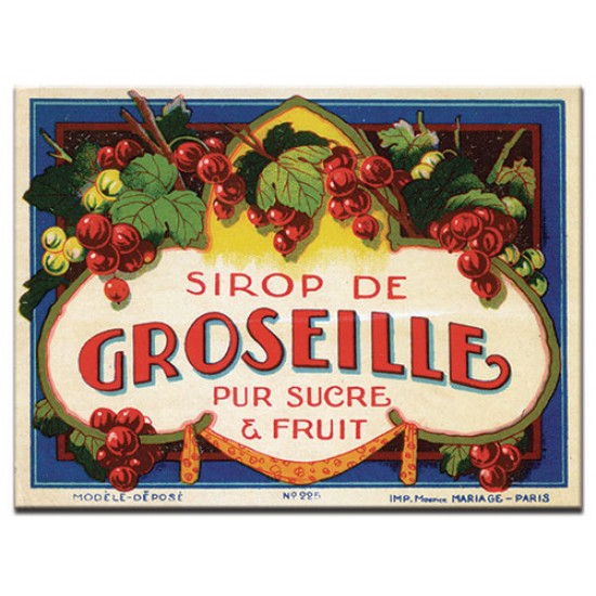 Sirop de Groseille, lables