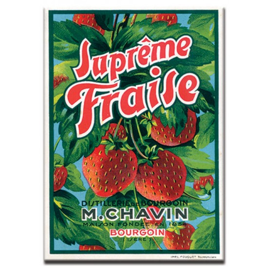 Supreme Fraise, lables