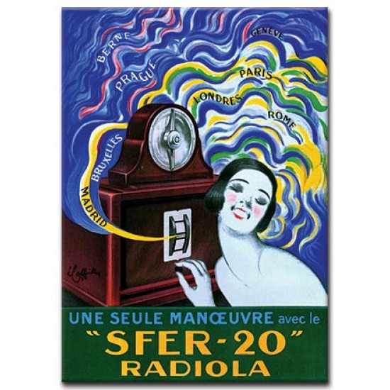 Sfer-20 Radiola, Leonetto Cappiello,כרזות רדיו ועיתונות