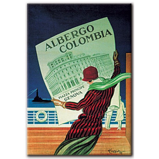 Albergo Colombia, Leonetto Cappiello,כרזות תיירות