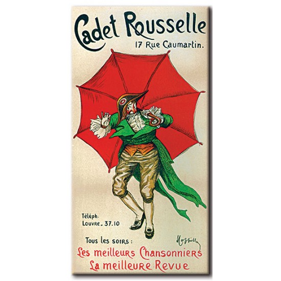 Cadet Rousselle, Leonetto Cappiello,כרזות הופעות ומסיבות